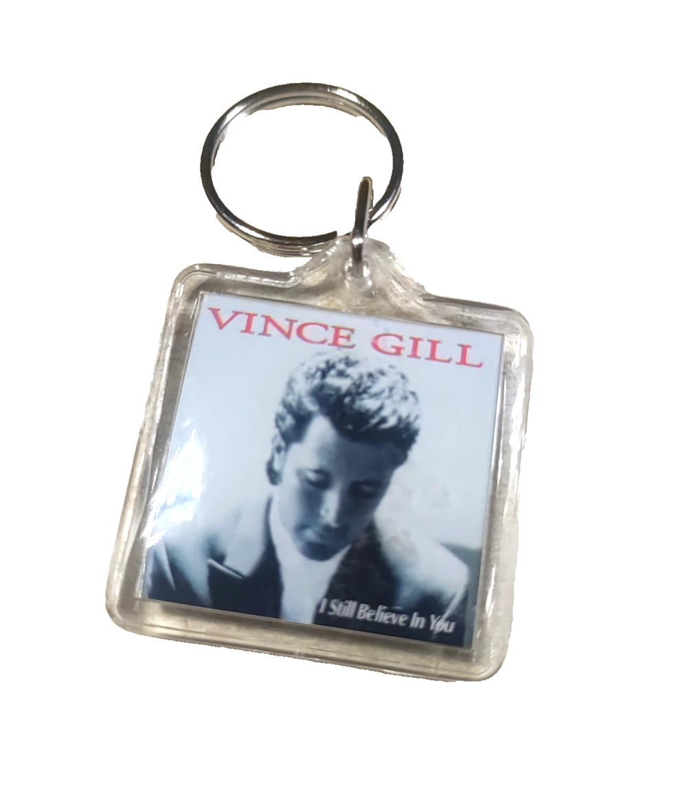Vince Gill Country Music Star Acrylic Keychain